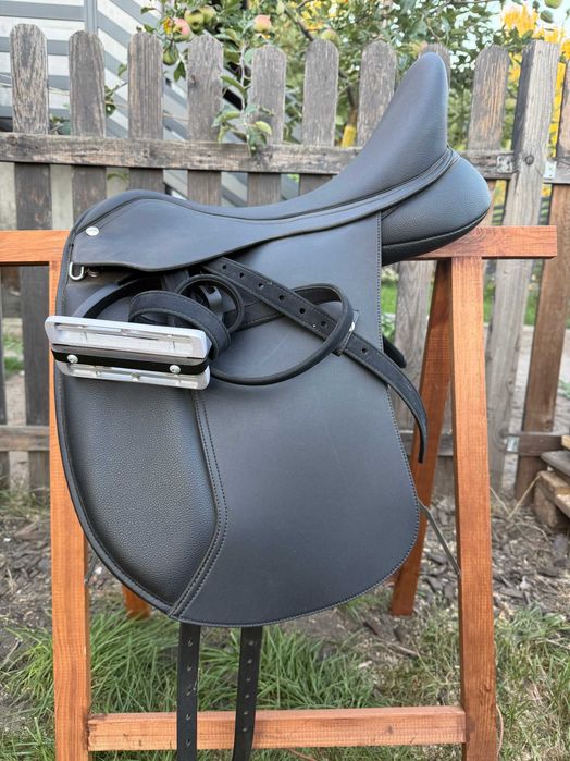 JAK NOWE! Siodło Wintec Hart 500 18 cali + puśliska PRO – Wintec 167 cm + strzemiona aluminiowe super Horse 12 cm