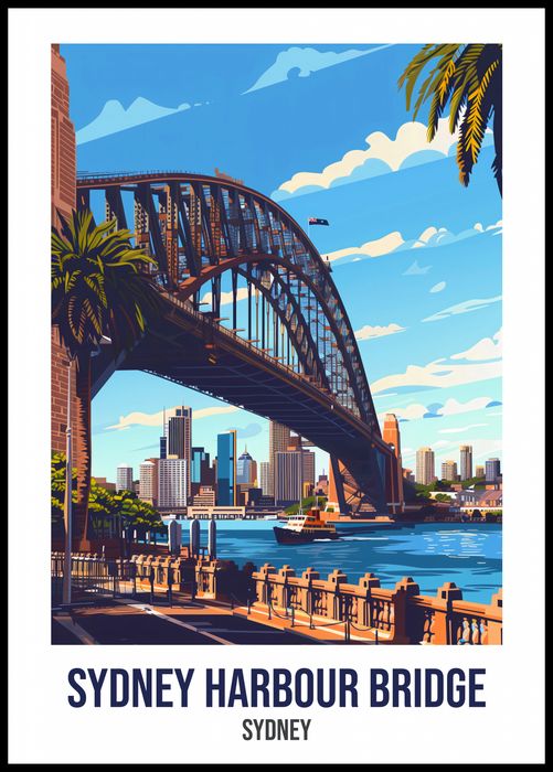 Plakat 67,5x95cm Sydney Harbour Bridge