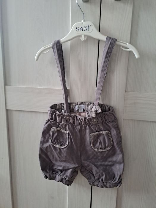 Zestaw ogrodniczek/rampersow/kombinezon r 74