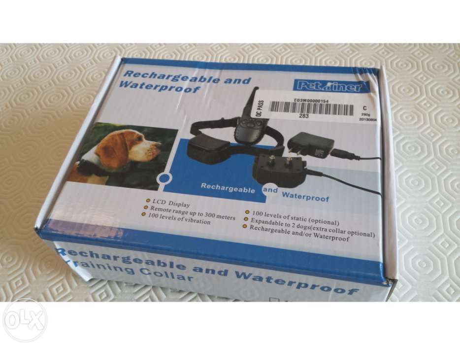 Coleira colar de treino canino para cão para adestramento anti latido