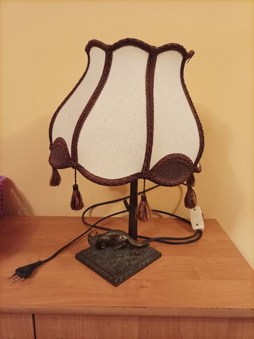 Lampa lampka stołowa nocna z abażurem