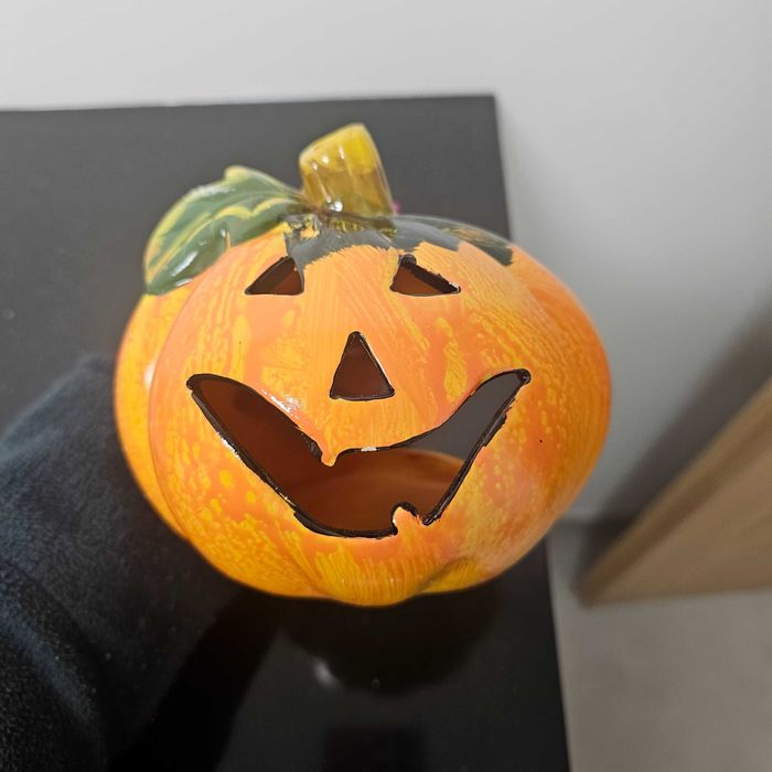 Suporte para Vela em forma de Abóbora