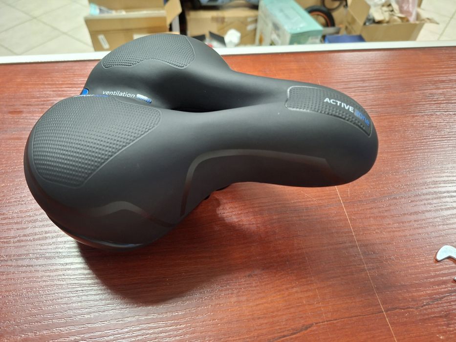 Siodełko rowerowe OSIGEI, żelowe siodełko rowerowe, szerokie, miękkie