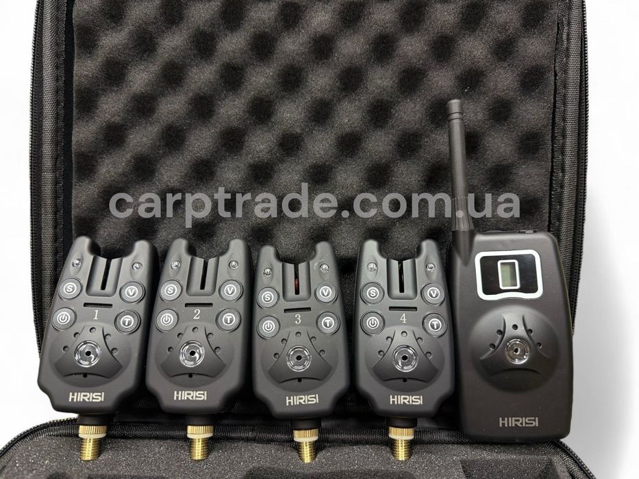 Коропові сигналізатори клювання з свінгерами Hirisi набір 4+1