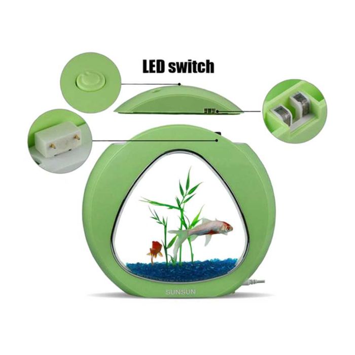 Стильний акваріумний комплект 3 в 1 SunSun Aquarium YA-01 LED