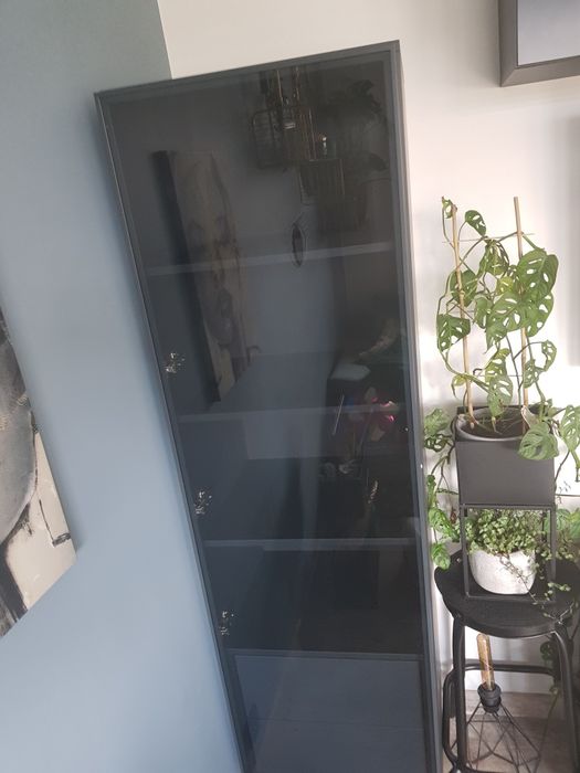 Regał/Witryna/gablota -seria mokko antracyt