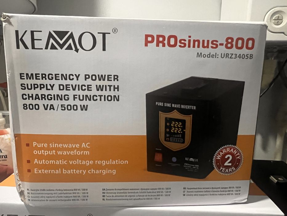ДБЖ безперебійник ОРИГІНАЛ не китай  інвертор KEMOT 800 1000 prosinus