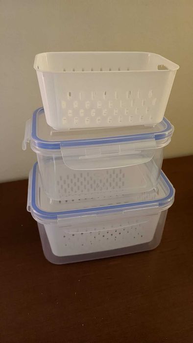 Conjunto de 2 Caixas de Armazenamento