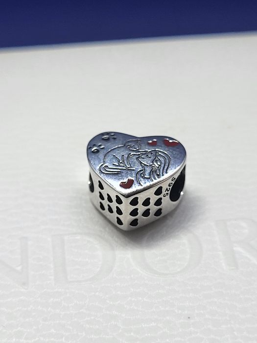 Nowy charms srebro 925 - Motyw miłości do kotów