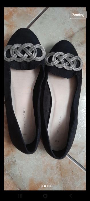 Baleriny czarne New Look 39
