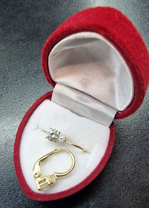 ZŁOTE kolczyki 14K pr.585 jak NOWE YES Komis Madej Sosnowiec