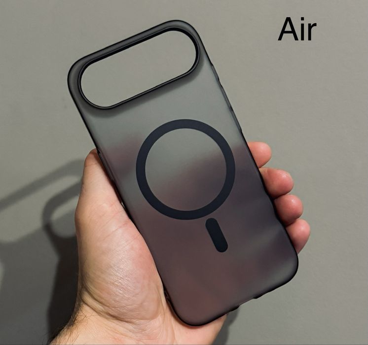 Матовый тонкий чехол на IPhone 16 Pro Max Black, от 11 Pro до 17/Air