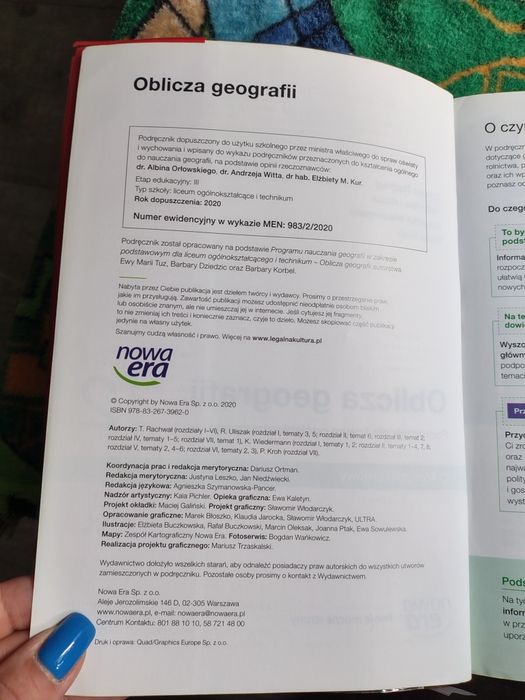 Podręcznik oblicza geografii klasa 2 zakres podstawowy