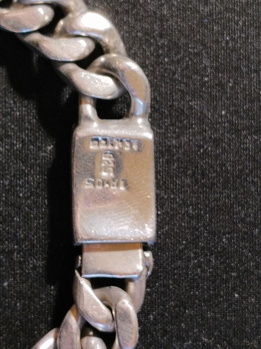 Srebrna bransoleta bransoletka pancerka Pr 925 92g