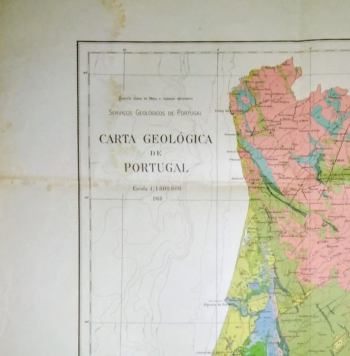 Carta Geológica Portugal 1968