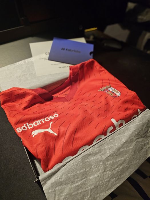 SC. Braga Camisola oficial Joao Ferreira 13# usada e assinada - CERTIF