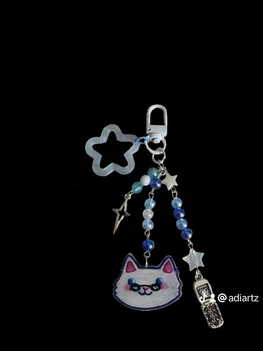 Jujutsu Kaisen matching keychain set- Gojo & Geto kitty keychains