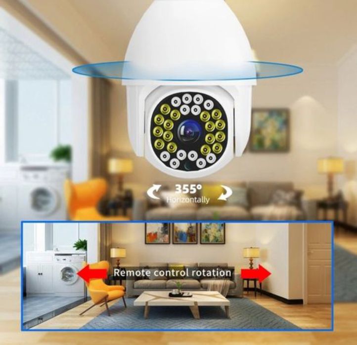 Lâmpada com câmara oculta HD V380 pro wifi **Novo**