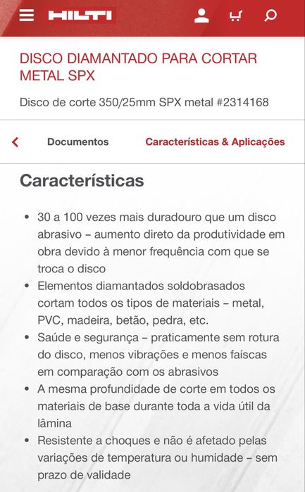 Discos Diamantado SPX Ø355X2.6