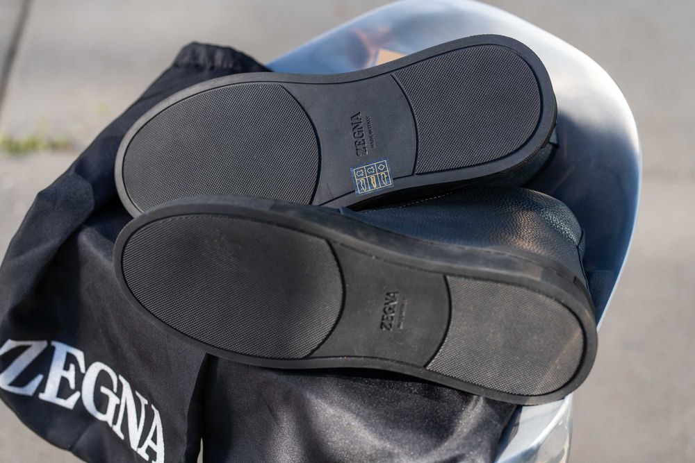 Zegna Triple Stitch buty Mid-Top Sneaker męskie 43