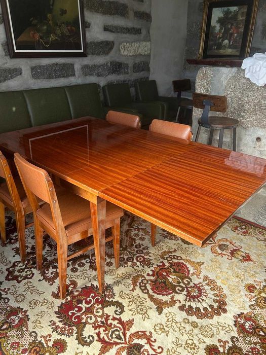 Mobilia sala de jantar antiga madeira