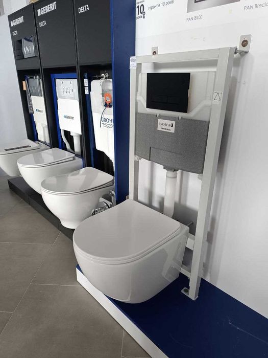 Підвісні унітази по супер ціні DEVIT IMPRESE VENTA безобідкові торнадо