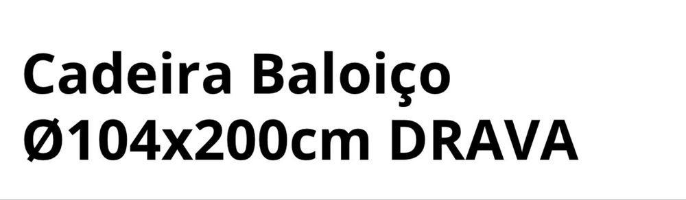 Cadeira baloiço