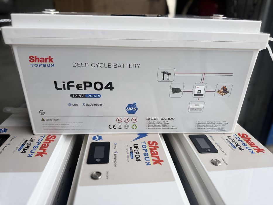 LifePo4 12V200 Залізо-Фосватний акамулятор Sandisolar Гарантія 5 років!