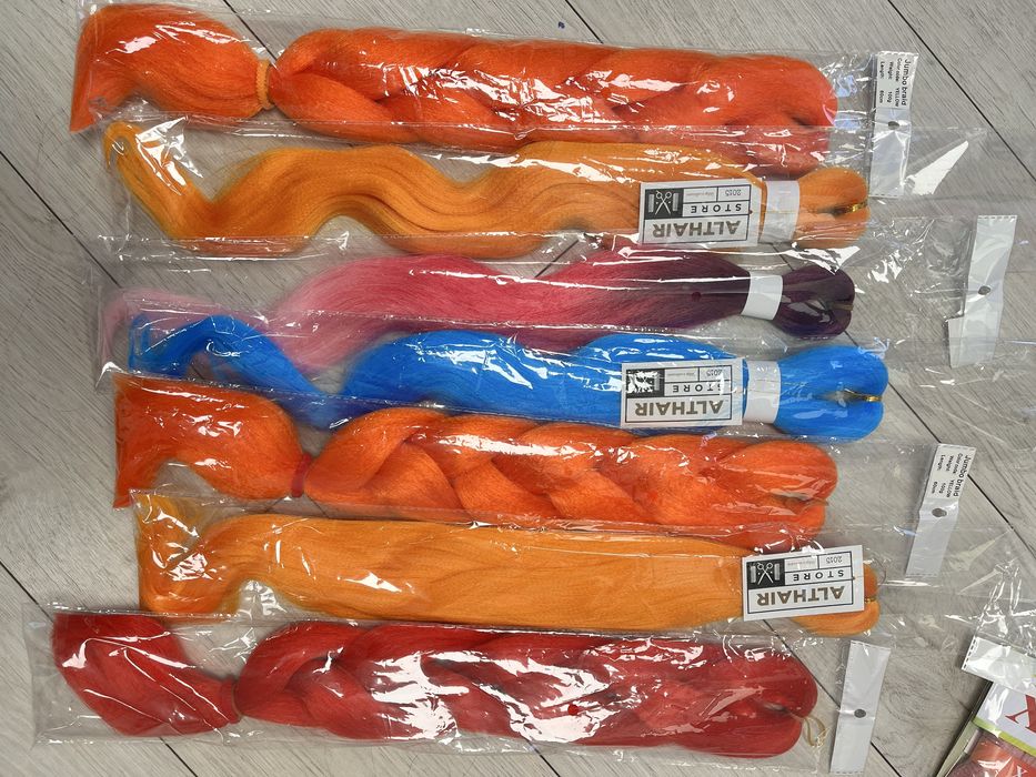 Włosy na warkoczyki kanekalon poliester