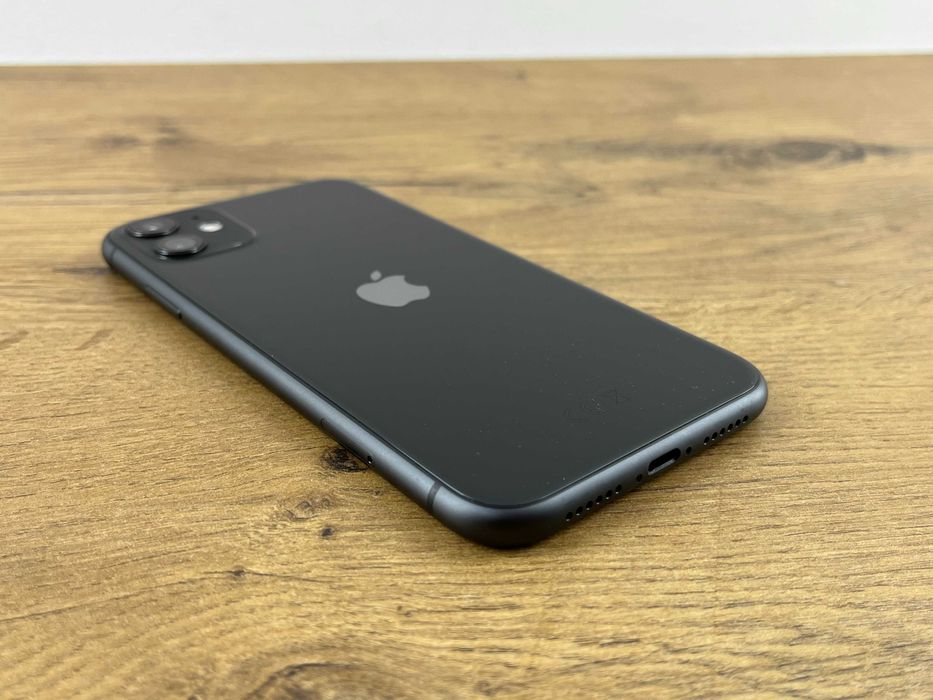 1324 Telefon Apple Iphone 11 64GB Czarny, 100%BATERII, JAK NOWY!!!