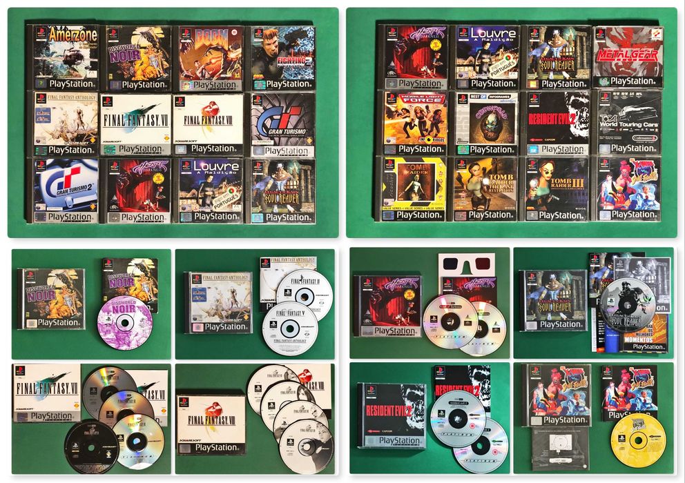 PLAYSTATION 1 PS1 Amerzone Discworld Fantasy Gran Heart Soul Tomb XMen