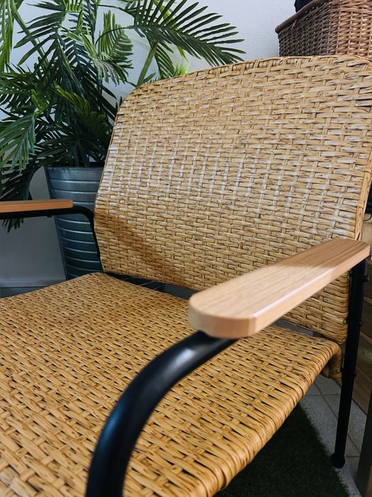 Cadeirão em rattan/vime – Espaço Casa