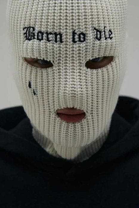 Балаклава шапка маска флисовая в рубчик мужская женская Venom