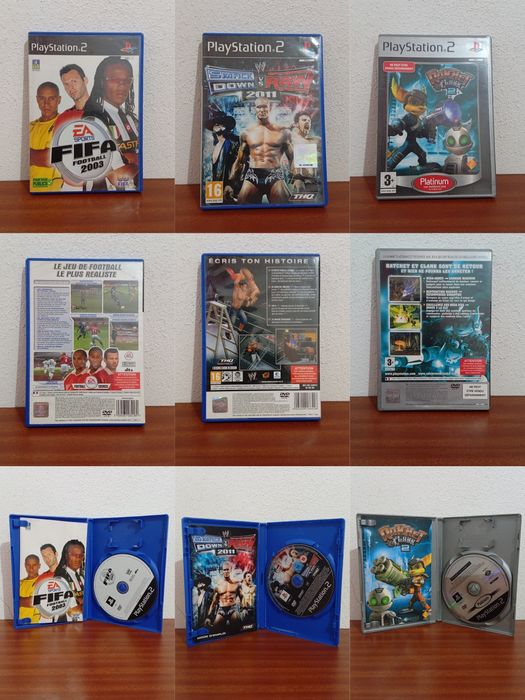 Lote 3 Jogos PS2 Para Peças / Não Testados