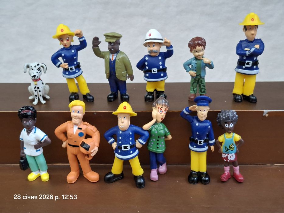 Набор фигурок 10 шт Пожарный Сэм fireman Sam Пожежник Сем