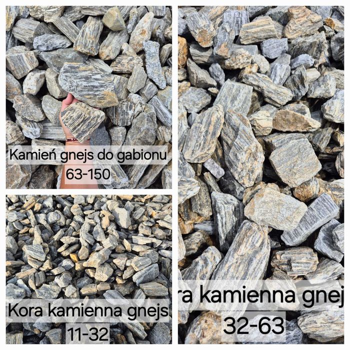granit grys dalmatyńczyk bazalt otoczak gnejs piasek łupek dolomit