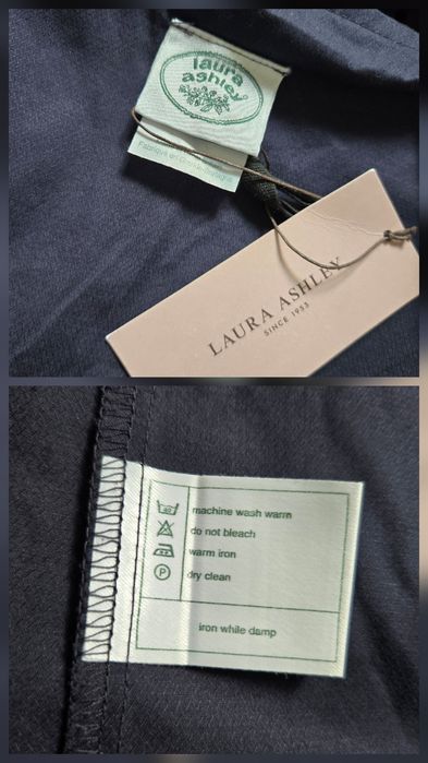 Синее платье миди Laura Ashley коттон