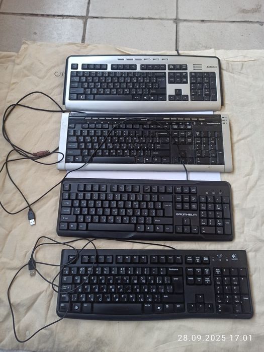 Logitech, DK5.0, Grunhelm,A4Tech, різні, клавиатура, Позняки що