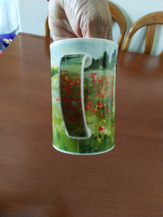 Caneca porcelana inglesa Dunnon com desenho de Claude Monet