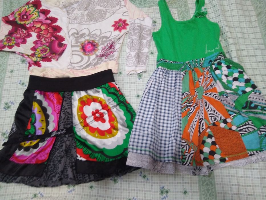 Desigual сарафан, кофточка, юбка для девочки 7-8лет.