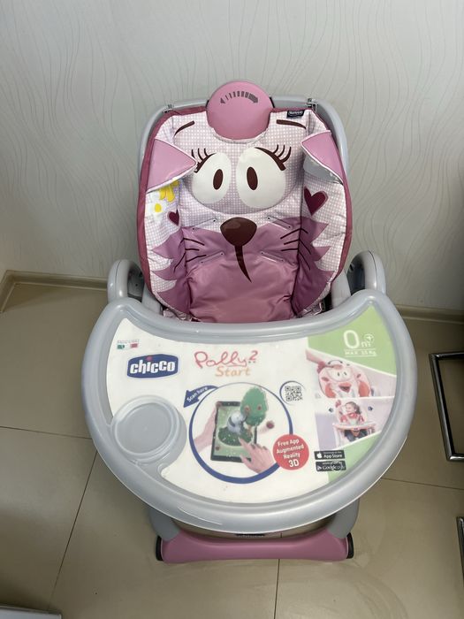 Стілець стільчик дитячий для годування Chicco polly 2 start