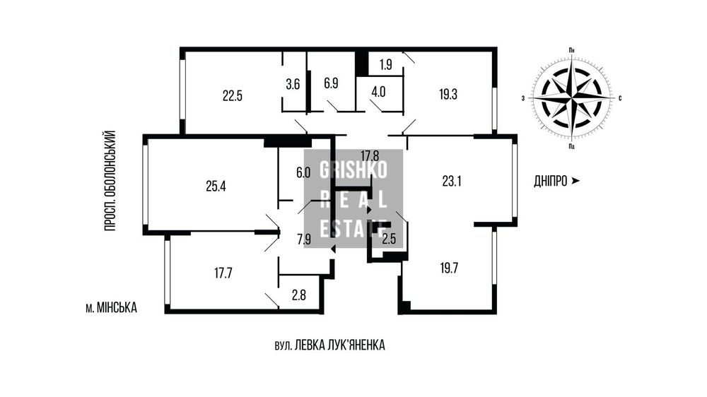 Продаж 5-кімнатної квартири в ЖК Obolon Residences