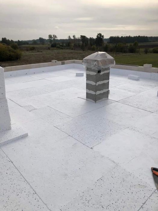 Hydroizolacja papą termozgrzewalną płaskie dachy tarasy garaże balkony