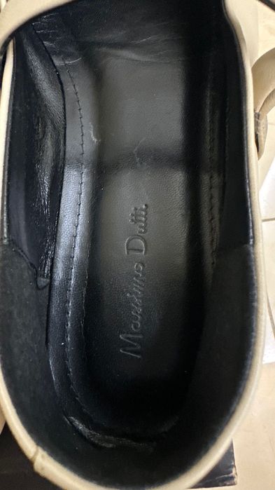 Massimo Dutti шкіряні балетки мері джейн бежеві кожаные бежевые туфли