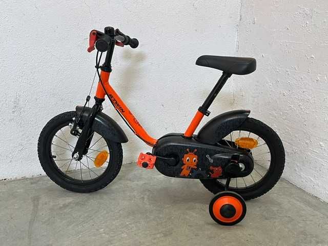 Bicicleta criança roda 14 ideal 3 - 5 anos com rodinhas