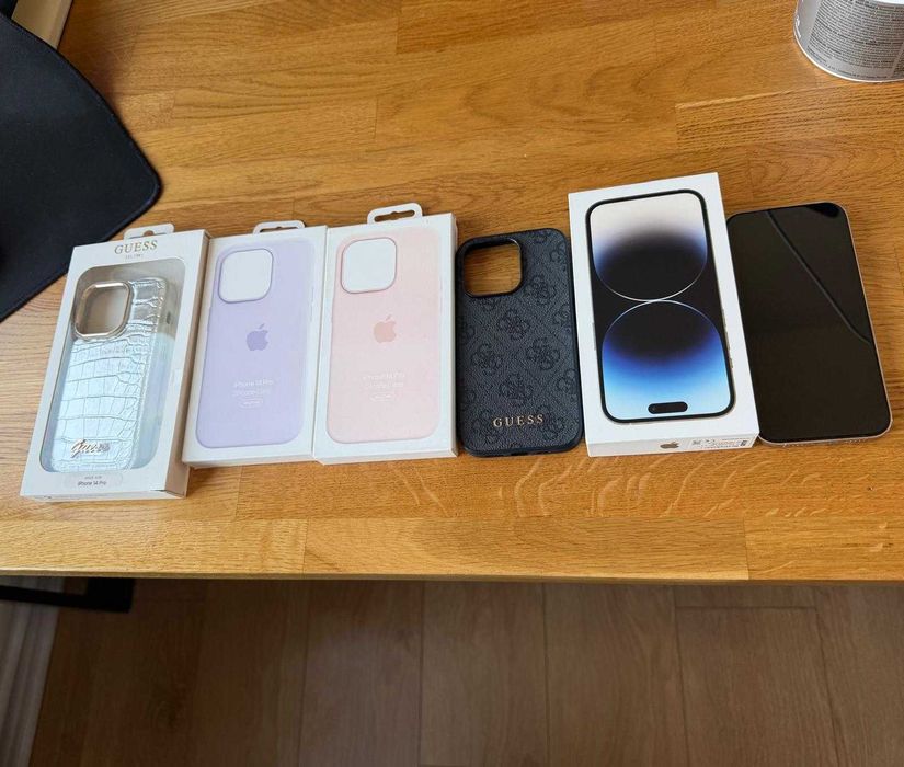iPhone 14 Pro biały + zestaw etui | Stan bardzo dobry