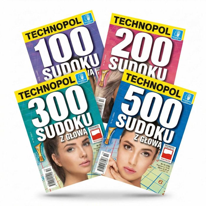 Sudoku Z Głową Technopol Zestaw 10/2025 -Trening Umysłu i Koncentracji