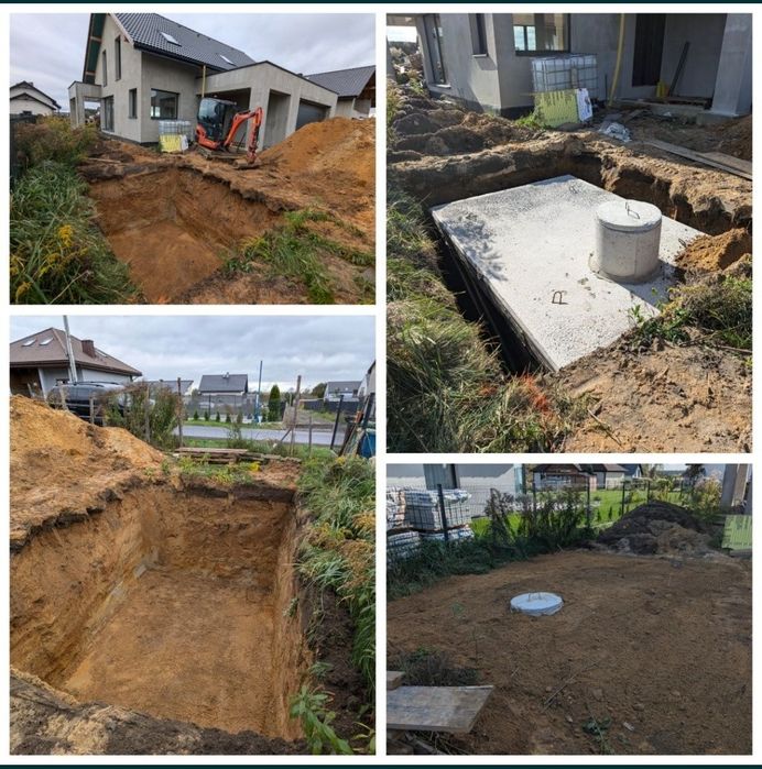 Usługi mini koparką/roboty ziemne