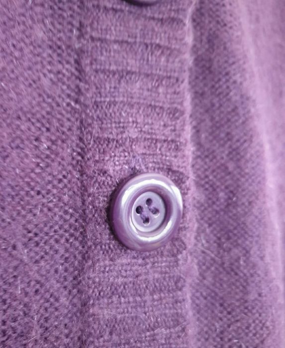 Fioletowy sweter na guziki XL, wero moda