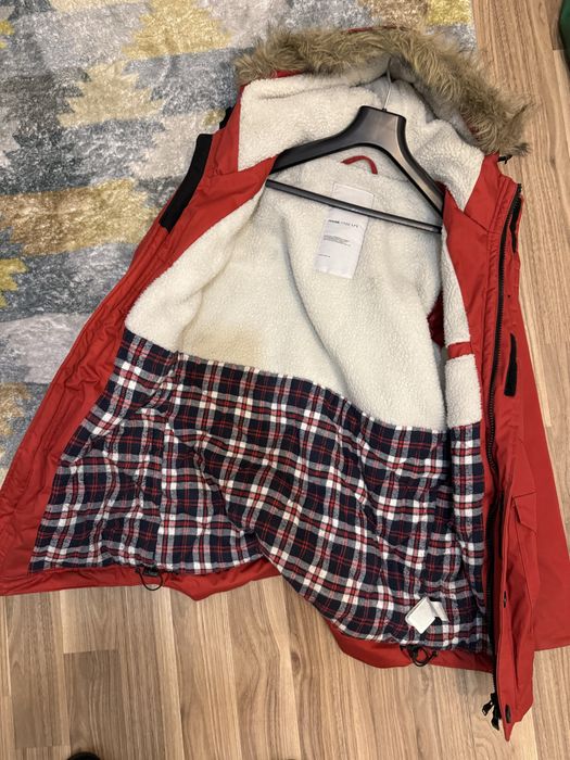 Czerwona kurtka gruba zimowa M